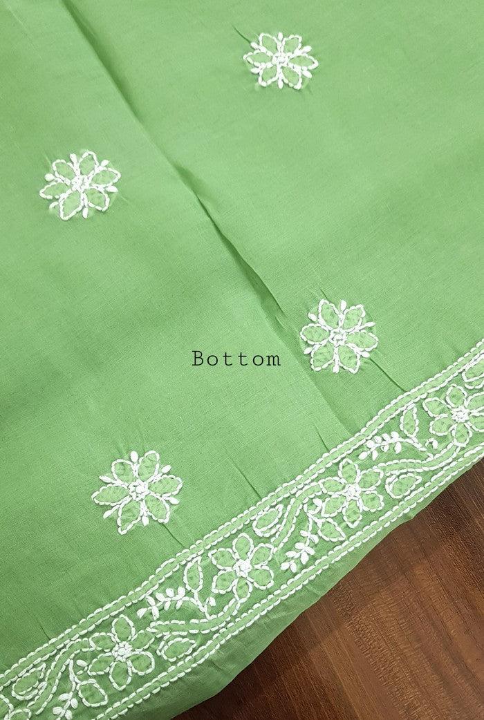 Chikankari Cotton Suit ( Cotton Dupatta ) - Adah Chikankari