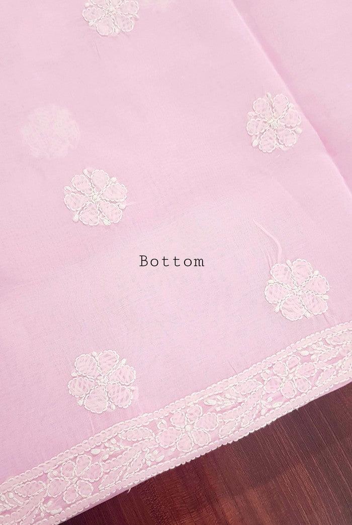 Chikankari Cotton Suit ( Cotton Dupatta ) - Adah Chikankari