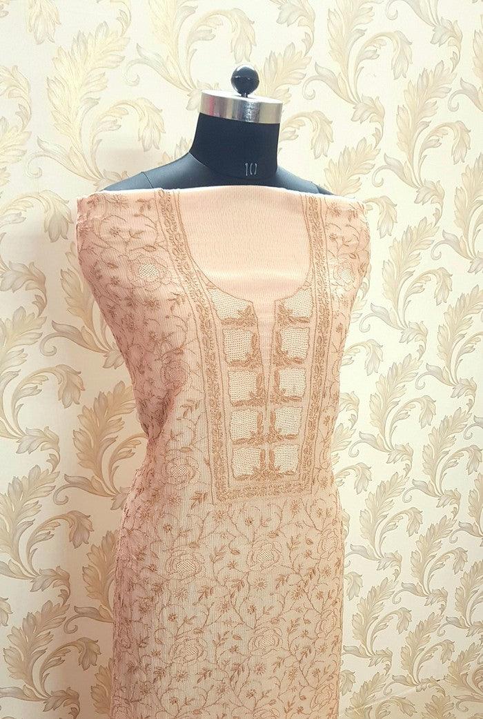 Premium Maheshwari Cotton Set ( Do Taar ) - Adah Chikankari