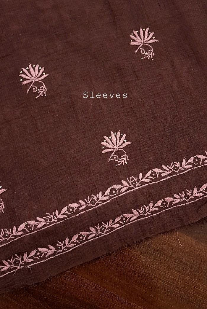Premium Maheshwari Cotton Set ( Do Taar ) - Adah Chikankari