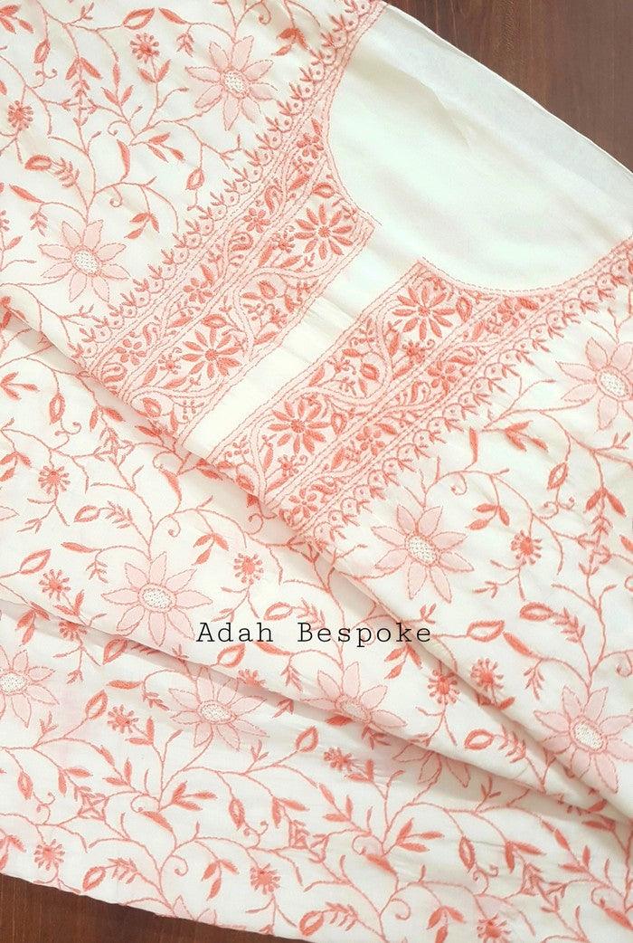 Premium Modal Cotton Suit ( Do Taar ) - Adah Chikankari