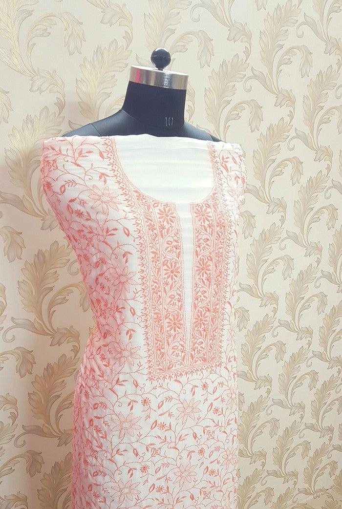 Premium Modal Cotton Suit ( Do Taar ) - Adah Chikankari