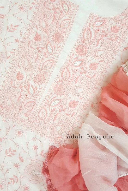 Premium Modal Cotton Suit ( Do Taar ) - Adah Chikankari