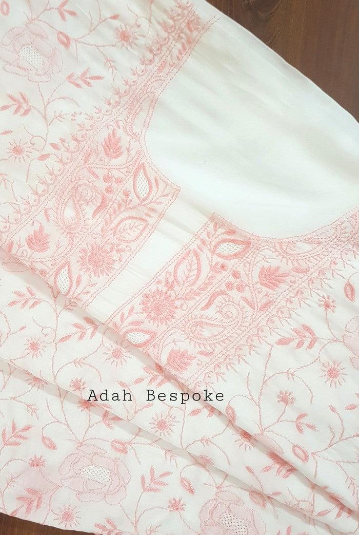 Premium Modal Cotton Suit ( Do Taar ) - Adah Chikankari