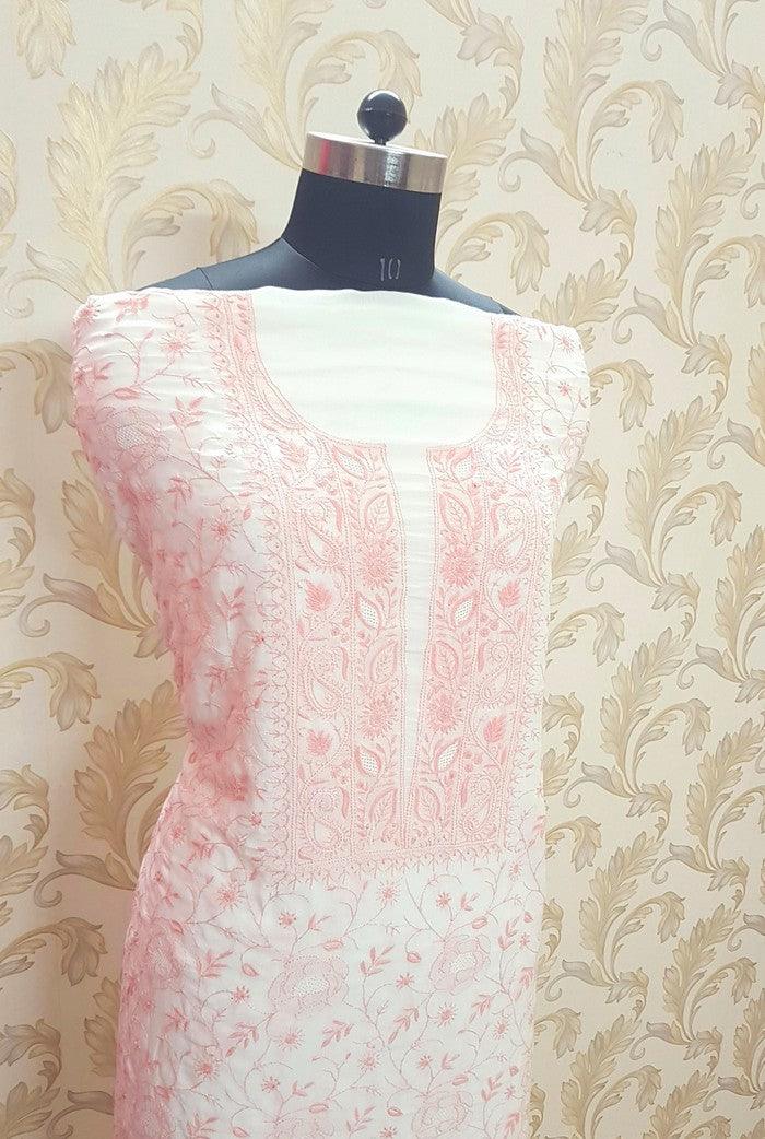 Premium Modal Cotton Suit ( Do Taar ) - Adah Chikankari