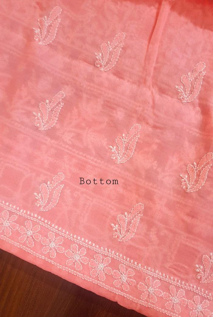 Chikankari Cotton Full Suit ( Jaali ) - Adah Chikankari