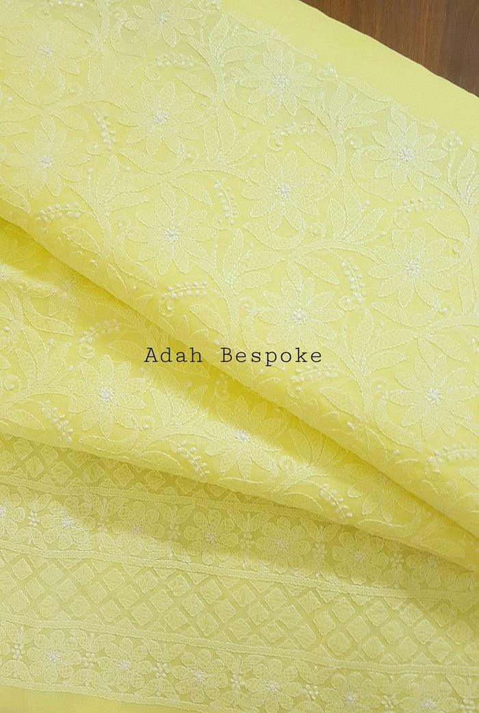 Chikankari Cotton Suit ( 3 Piece ) - Adah Chikankari