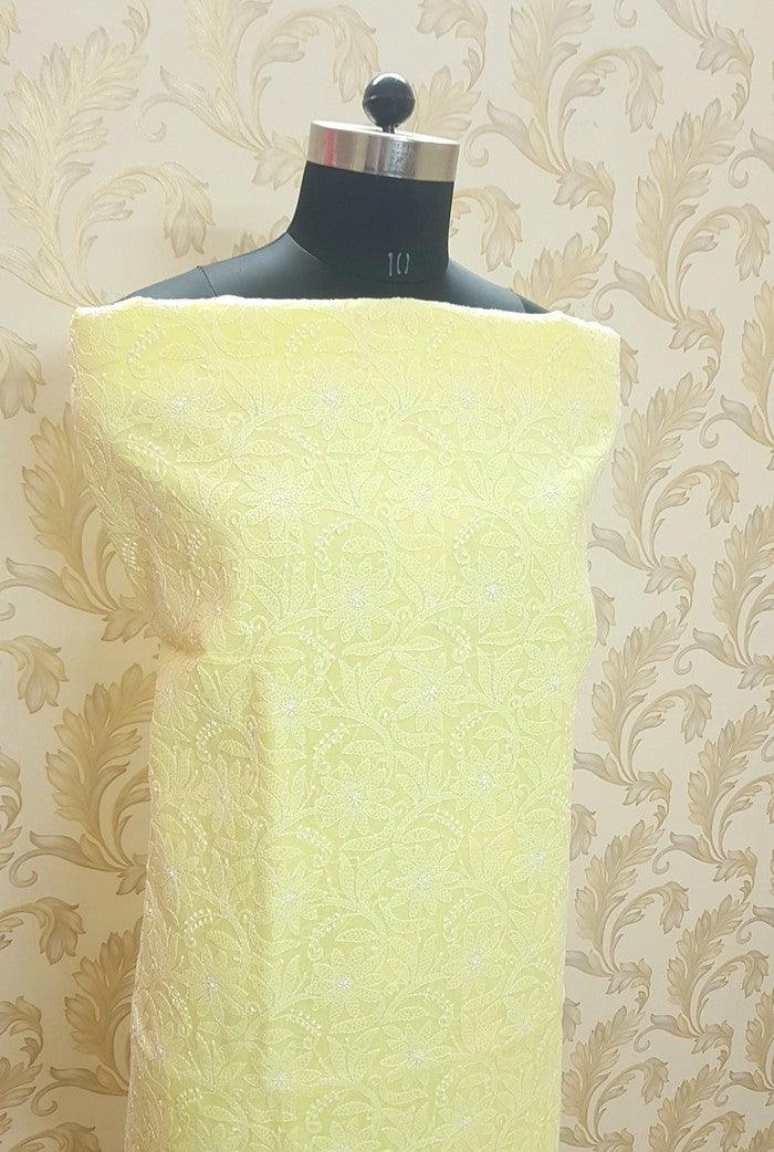 Chikankari Cotton Suit ( 3 Piece ) - Adah Chikankari