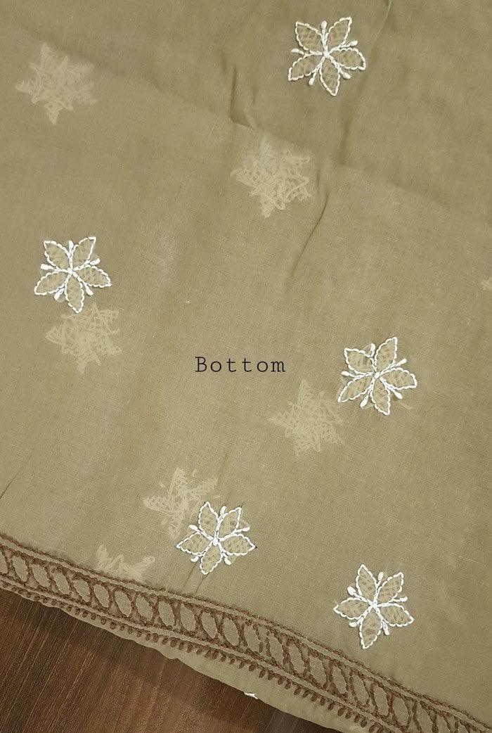 Chikankari Cotton Suit ( Multicolored ) - Adah Chikankari