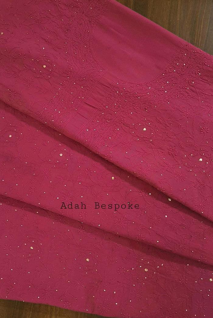 Chikankari Mulmul Full Suit ( 3 Piece ) - Adah Chikankari