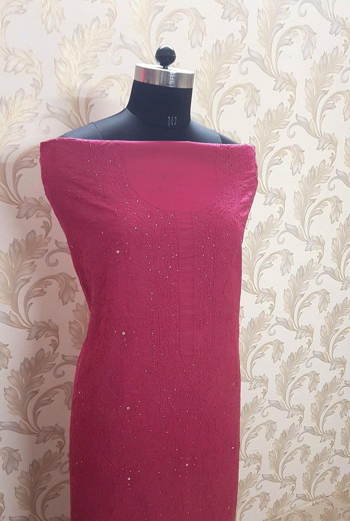 Chikankari Mulmul Full Suit ( 3 Piece ) - Adah Chikankari