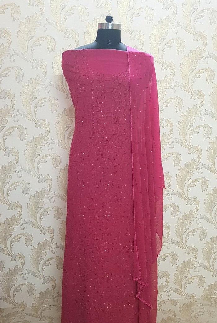 Chikankari Mulmul Full Suit ( 3 Piece ) - Adah Chikankari