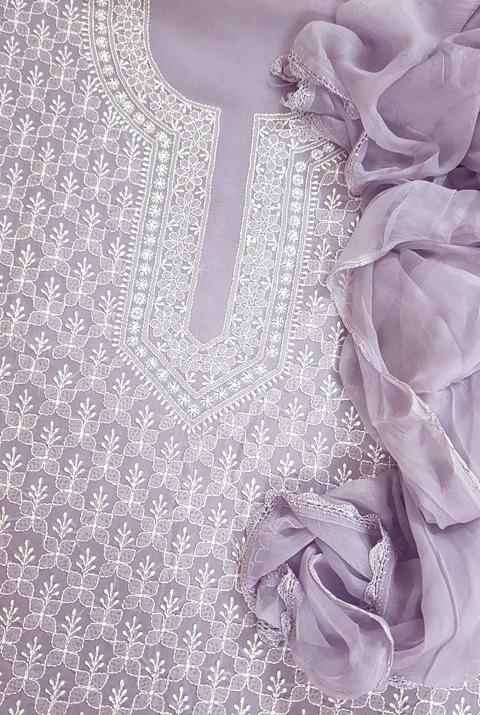 Chikankari Cotton Suit ( 3 Piece )