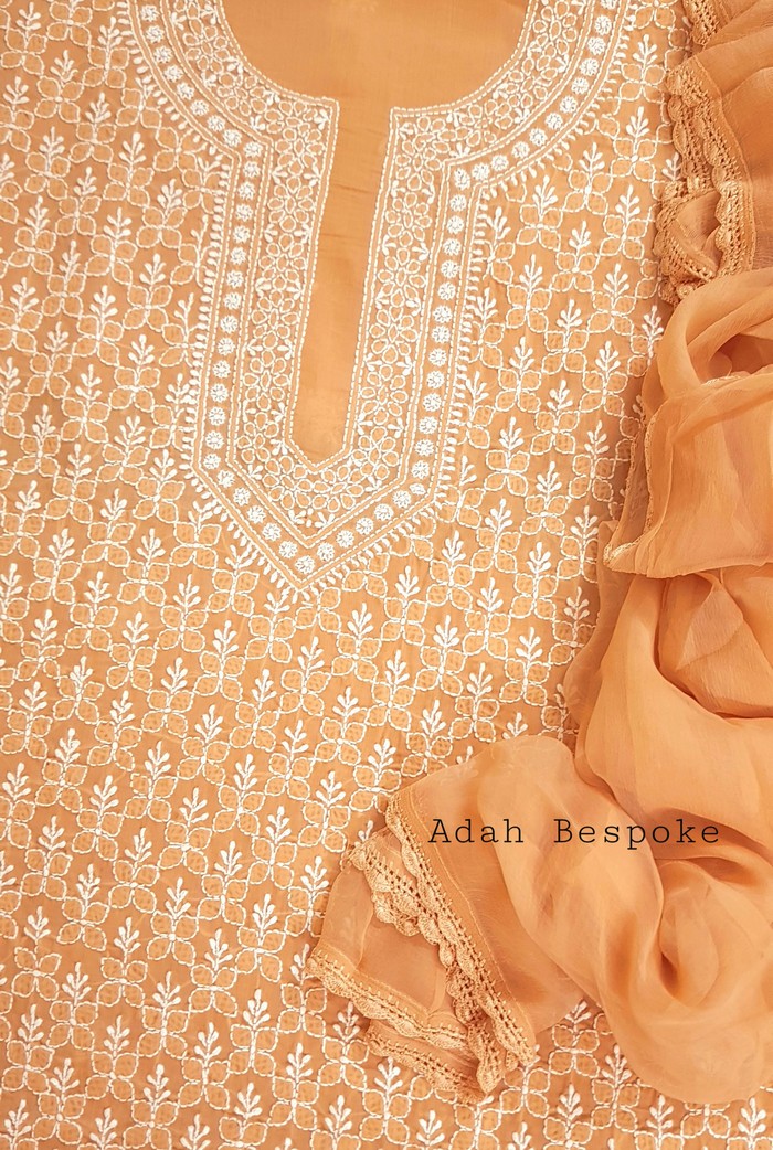 Chikankari Cotton Suit ( 3 Piece )