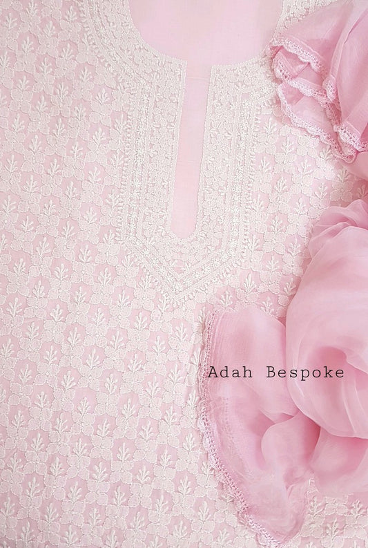 Chikankari Cotton Suit ( 3 Piece )