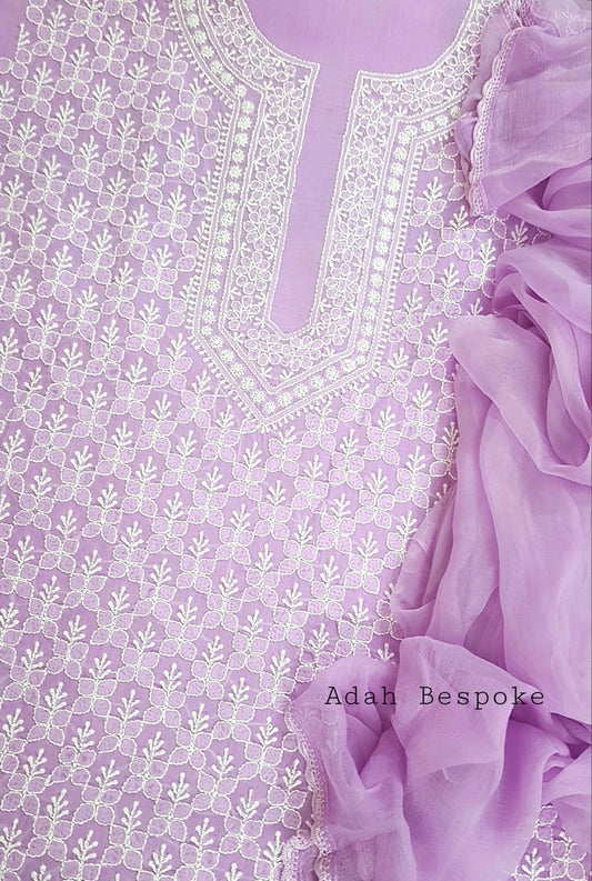 Chikankari Cotton Suit ( 3 Piece )
