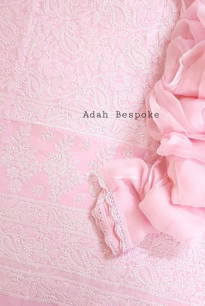 Chikankari Cotton Suit ( 3 Piece )