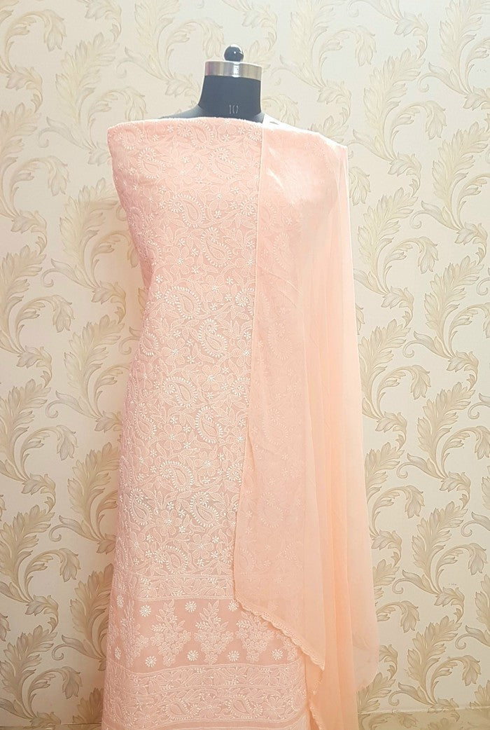 Chikankari Cotton Suit ( 3 Piece )