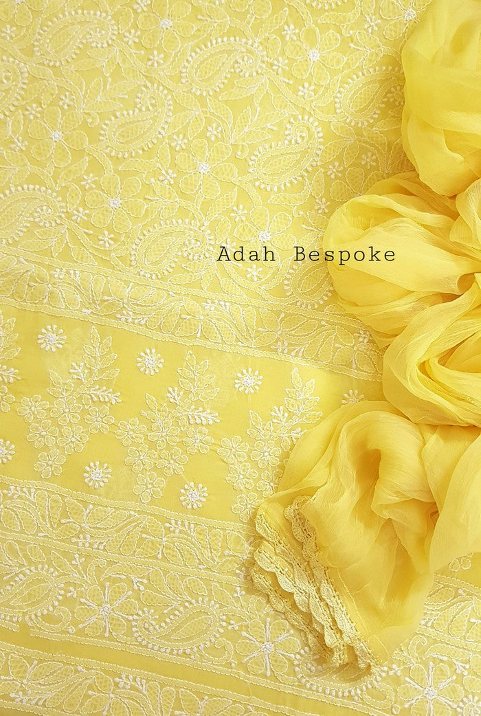 Chikankari Cotton Suit ( 3 Piece )