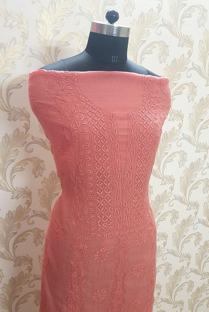 Chikankari Kota Suit - Adah Chikankari
