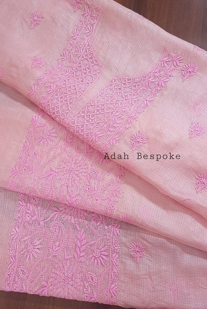 Chikankari Kota Suit - Adah Chikankari