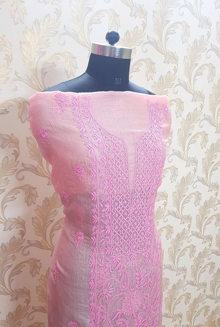 Chikankari Kota Suit - Adah Chikankari