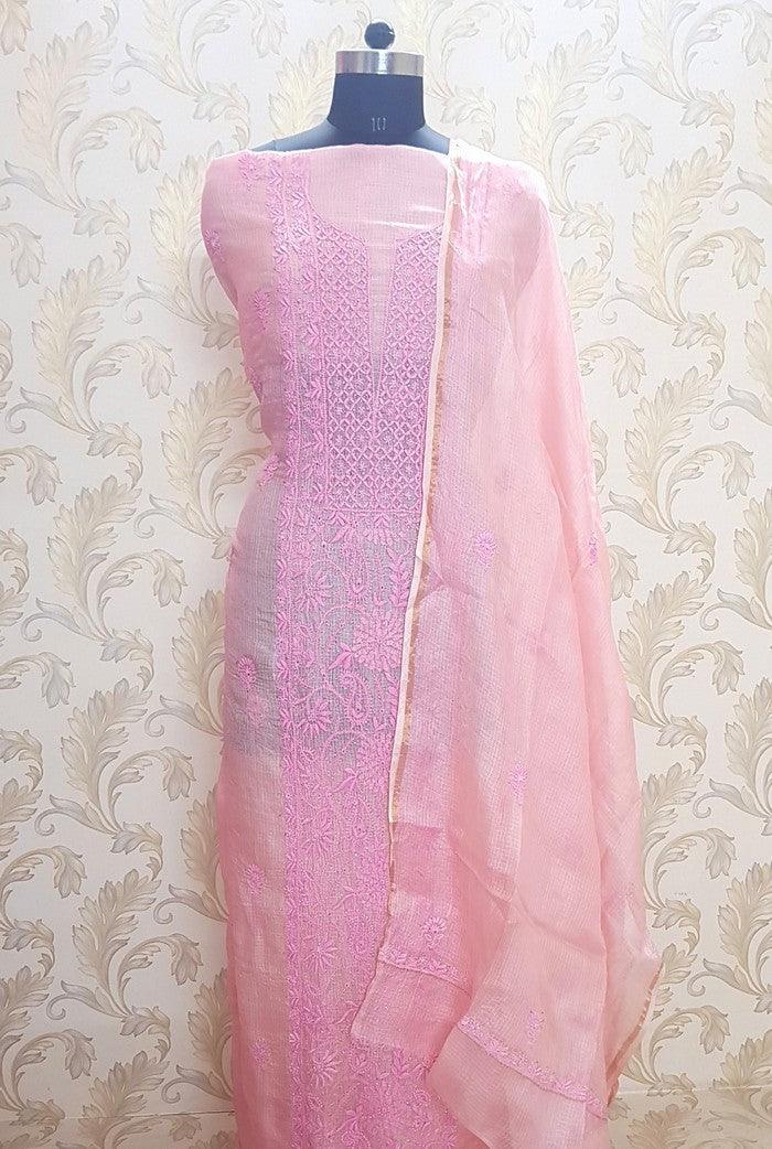 Chikankari Kota Suit - Adah Chikankari