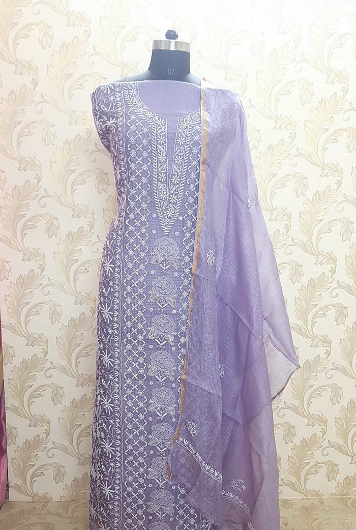 Chikankari Kota Suit ( Do Taar )