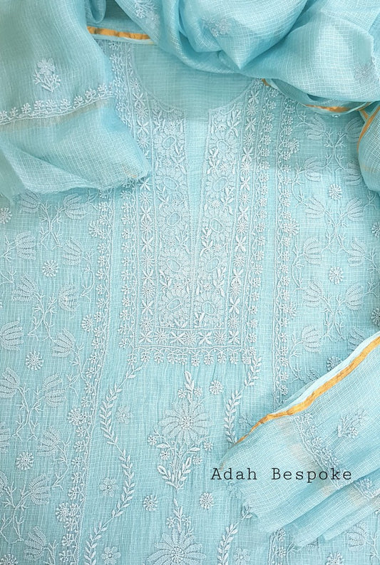 Chikankari Kota Suit ( Do Taar )