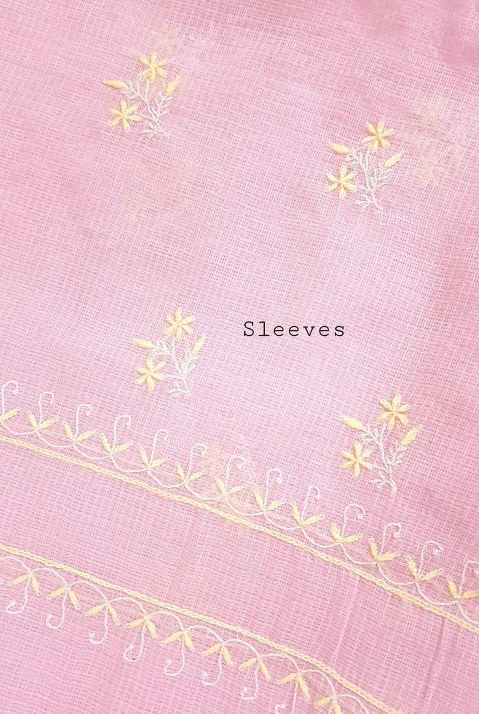 Chikankari Kota Suit - Adah Chikankari