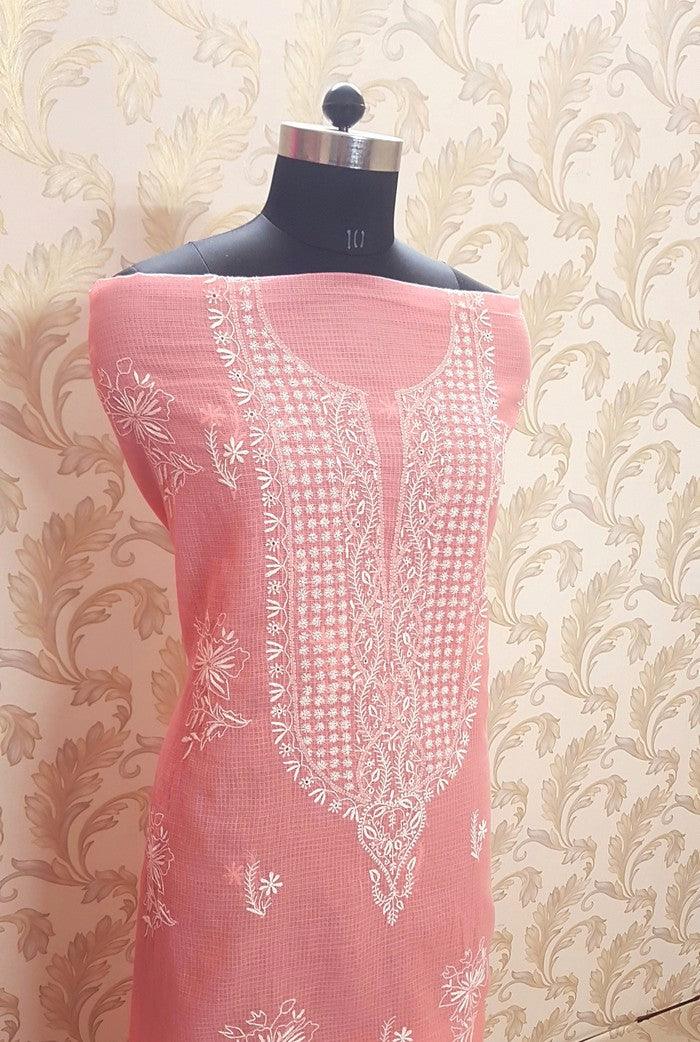 Chikankari Kota Suit - Adah Chikankari