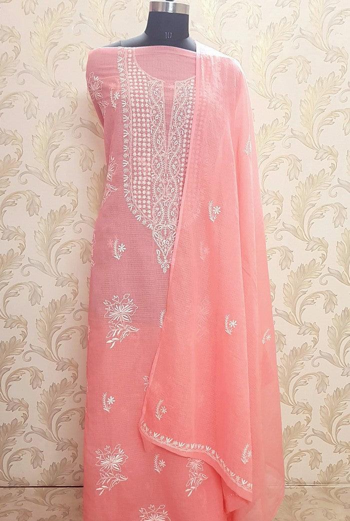 Chikankari Kota Suit - Adah Chikankari