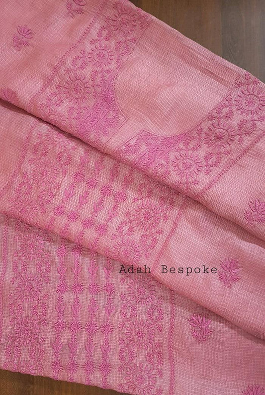 Chikankari Kota Suit ( Do Taar ) - Adah Chikankari
