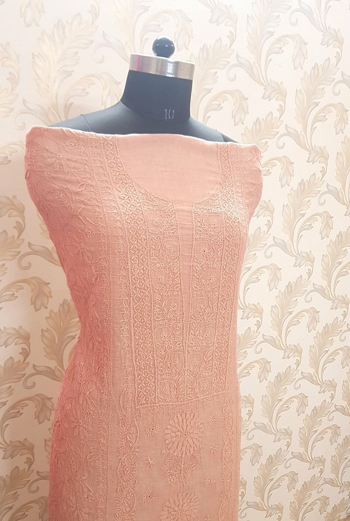 Chikankari Linen Suit ( Do Taar )