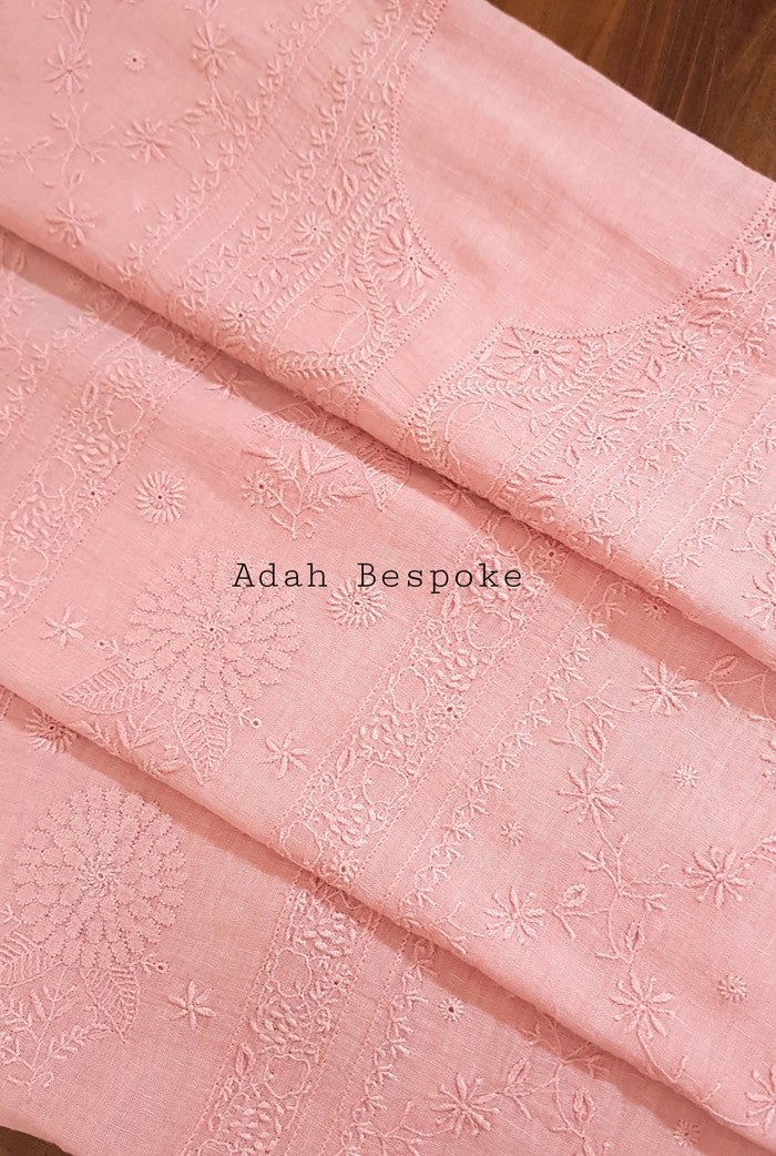 Chikankari Linen Suit ( Do Taar )