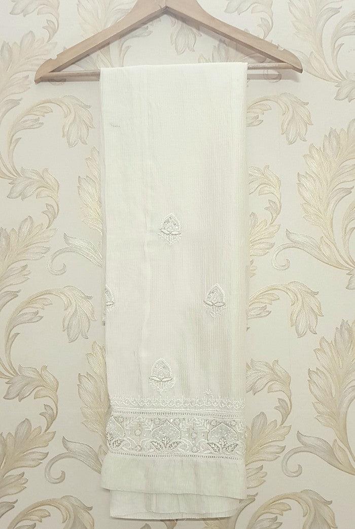 Premium Maheshwari Coord Set ( Pearl work ) - Adah Chikankari