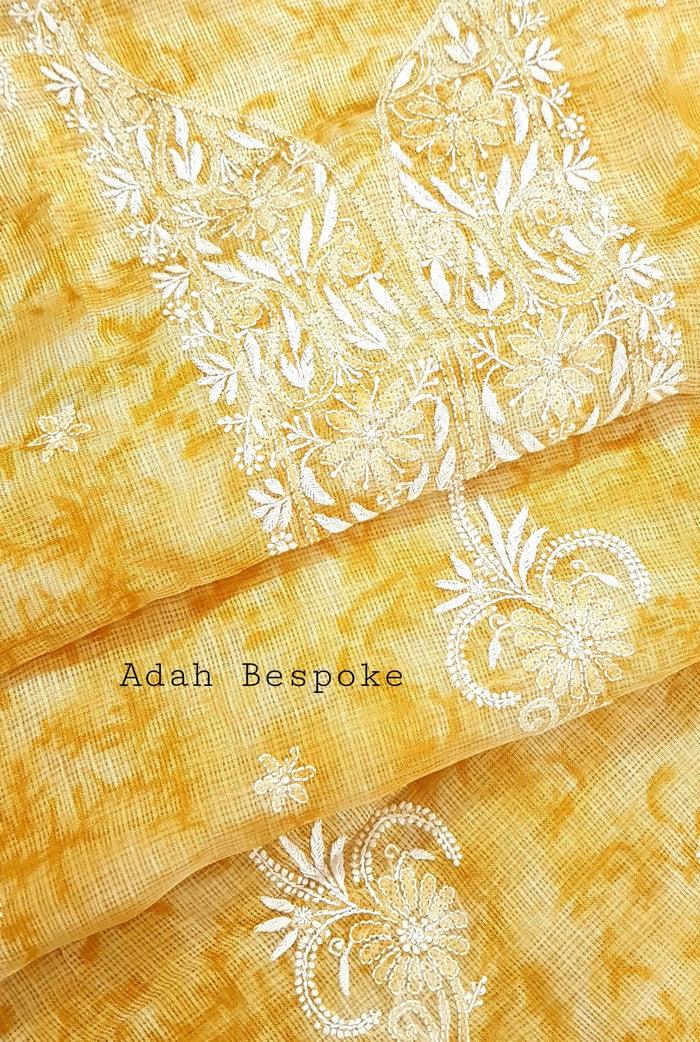 Chikankari Kota Suit ( 2 Piece ) - Adah Chikankari