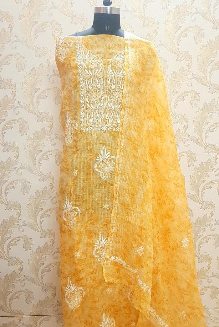 Chikankari Kota Suit ( 2 Piece ) - Adah Chikankari