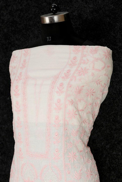 Chikankari Maheshwari Cotton Set ( Do Taar ) - Adah Chikankari