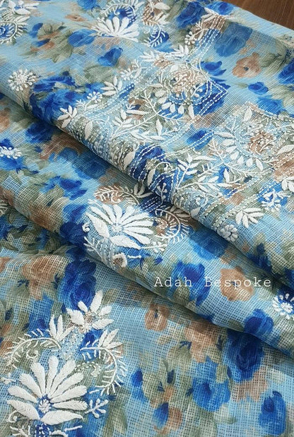 Chikankari Kota Suit ( 2 Piece ) - Adah Chikankari