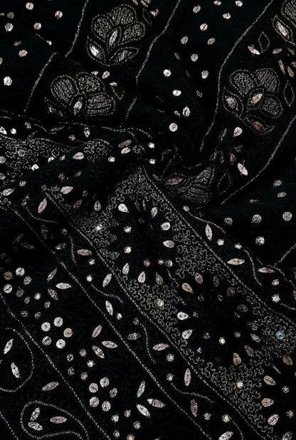 Chikankari Viscose Georgette Suit ( Gotta Patti ) - Adah Chikankari