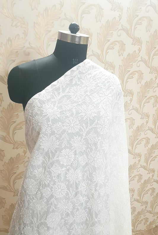 Chikankari Cotton Dupatta