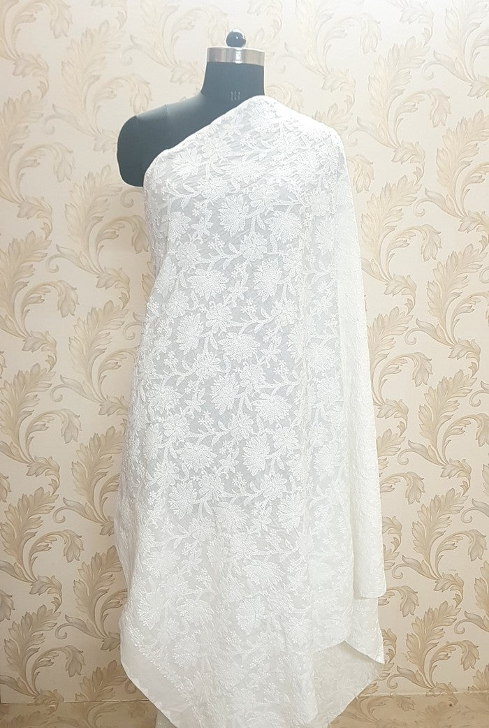 Chikankari Cotton Dupatta