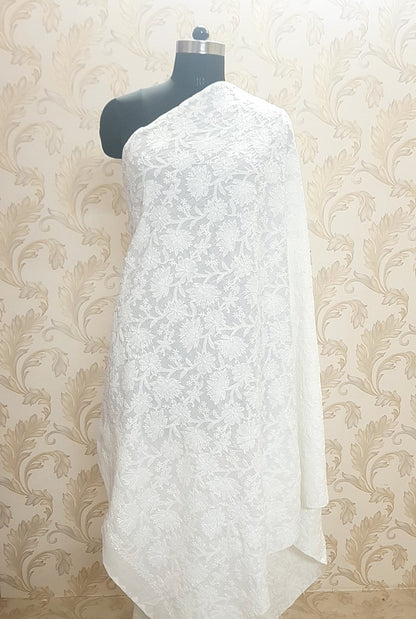 Chikankari Cotton Dupatta
