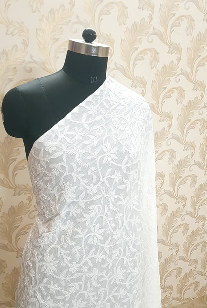 Chikankari Cotton Dupatta