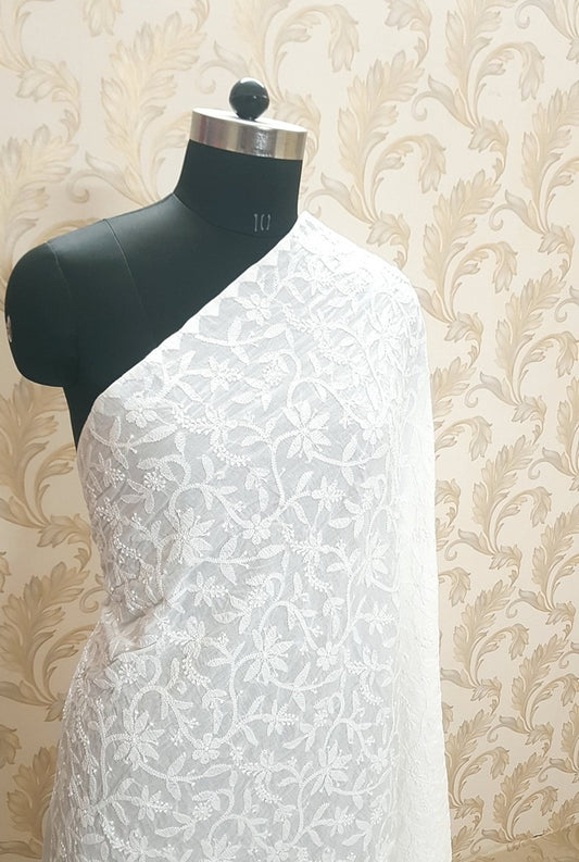 Chikankari Cotton Dupatta