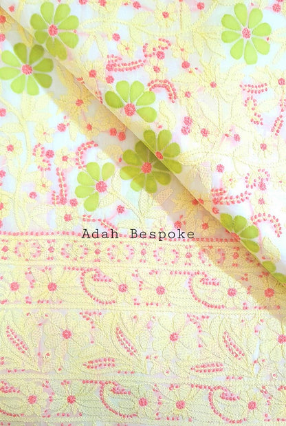 Chikankari Cotton Kurta ( Applique Work )