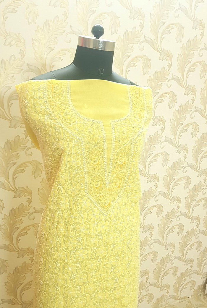 Chikankari Cotton Kurta ( Parsi Work )