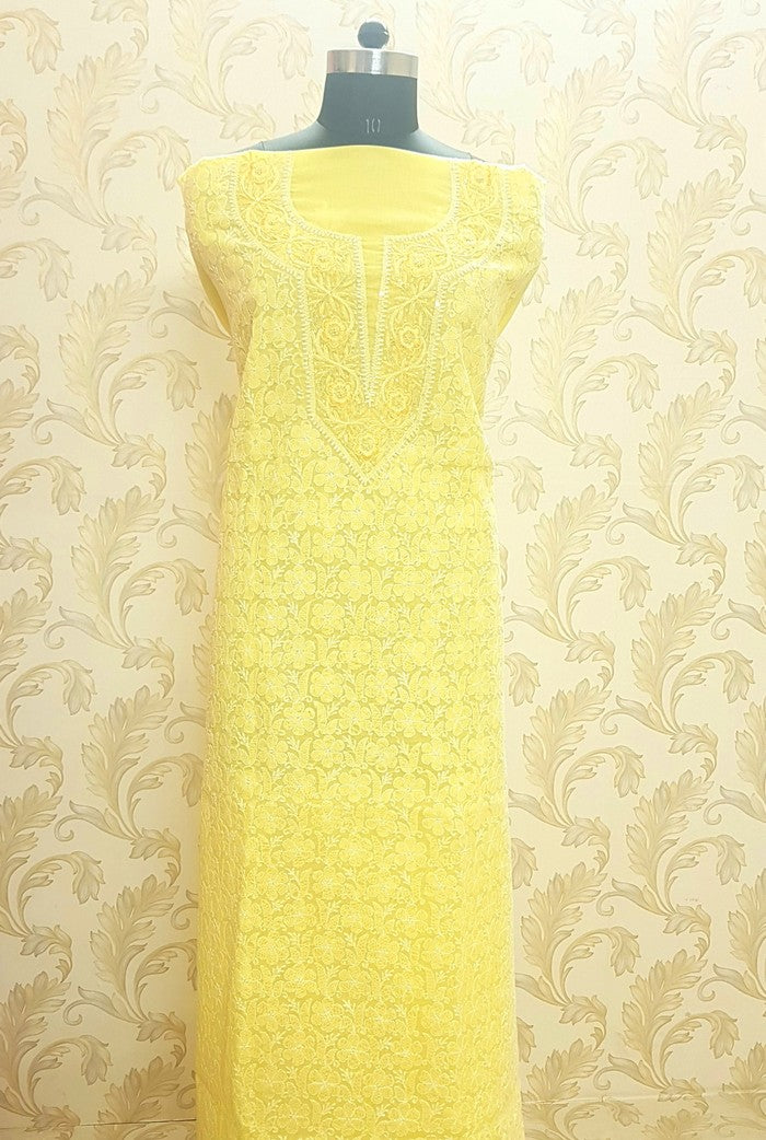 Chikankari Cotton Kurta ( Parsi Work )