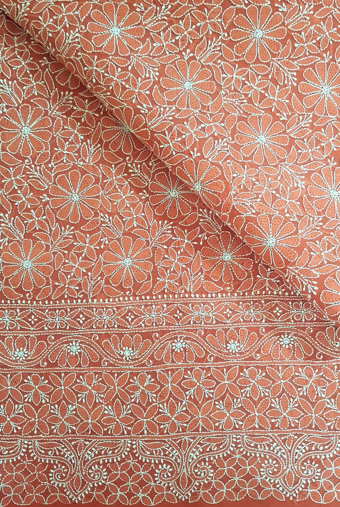 Chikankari Cotton Kurta ( Unstitched )